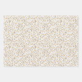 Make Myデイジー – ネイビー，サンゴ，モカ ラッピングペーパーシート (正面3)