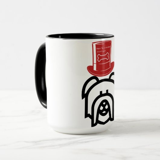 Make my crunchies great again coffee mug  マグカップ (正面左)