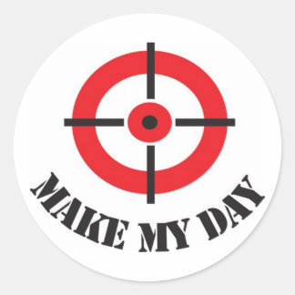 「Make My Day」ステッカー ラウンドシール
