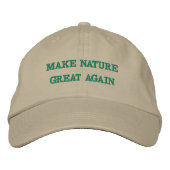 Make Nature Great Again 刺繍入りキャップ (正面)
