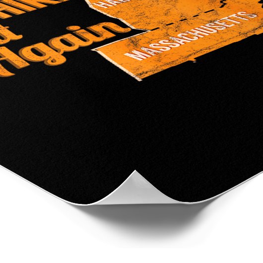 Make New Hampshire Great Again Build A Wall  ポスター (角)