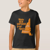 Make New Hampshire Great Again Build A Wall  Tシャツ (正面)