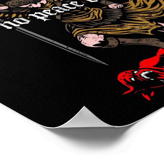 Make No Peace With Evil Archangel Michael Design ( ポスター (角)