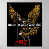Make No Peace With Evil Archangel Michael Design ( ポスター (正面)