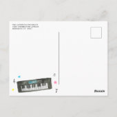 Make Noise楽器楽音曲誕生日 ポストカード (裏面)