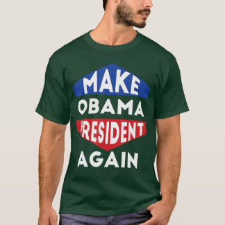 Make Obama Again バラク支持 アメリカ反対 Tシャツ