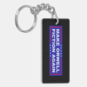 Make Orwell Fiction Again キーホルダー (正面左)