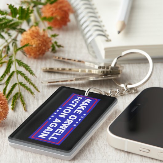 Make Orwell Fiction Again キーホルダー (正面右)