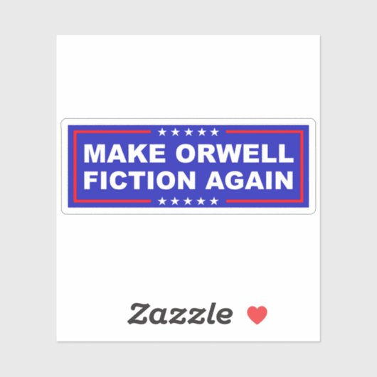 Make Orwell Fiction Again シール (シート)
