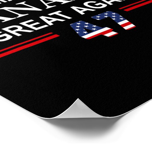 Make Panama Great Again Flag  ポスター (角)