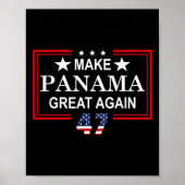 Make Panama Great Again Flag  ポスター (正面)