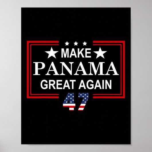 Make Panama Great Again Flag  ポスター (正面)