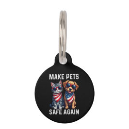 Make Pets Safe Again Funny ペット　ネームタグ