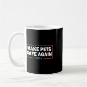 Make Pets Safe Again Trump Harris Debate Eating Th コーヒーマグカップ (左)