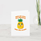 MAKE PINA COLADA Sweet Pineapple Card カード (正面)