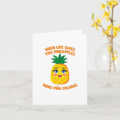MAKE PINA COLADA Sweet Pineapple Card カード (黄色い花)