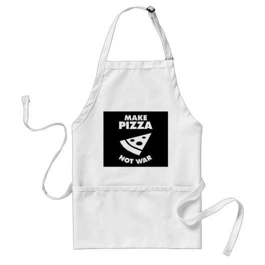 Make Pizza Not War スタンダードエプロン (正面)
