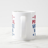 Make political violence wrong again ジャンボコーヒーマグカップ (裏面)