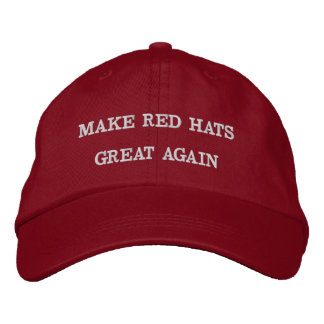 Make Red Hats Great Again 刺繍入りキャップ