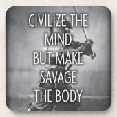 Make Savage The体 – トレーニングやる気を起こさせる コースター (正面)