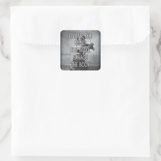 Make Savage The体 – トレーニングやる気を起こさせる スクエアシール (バッグ)