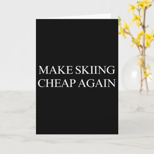 Make Skiing Cheap Again  カード (黄色い花)
