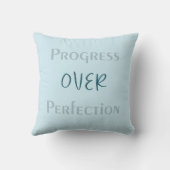 Make Small Progress Daily With Reflective Blue Art クッション (裏面)