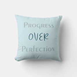 Make Small Progress Daily With Reflective Blue Art クッション