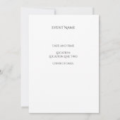 Make Space for Your Magic 招待状 (裏面)