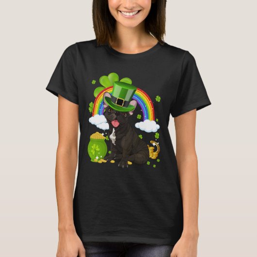 Make St Patricks Day Great Again Funny Bulldog Men Tシャツ (正面)