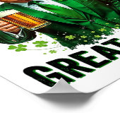 Make St Patricks Day Great Again Trump Shamrock Ir ポスター (角)