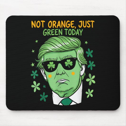 Make St. Patrick's Day Green Again - Trump Parody マウスパッド (正面)