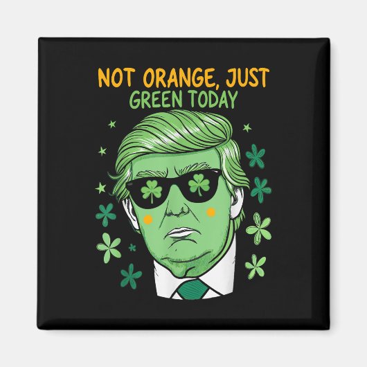 Make St. Patrick's Day Green Again - Trump Parody マグネット (正面)