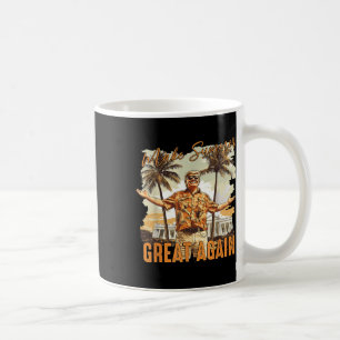 Make Summer 素晴らし AgainハワイビーチおもしろいトランプV コーヒーマグカップ
