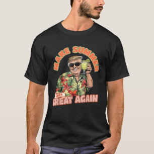 Make Summer 2024再素晴らし度Donald Trump Vacation Tシャツ