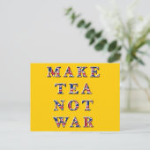 Make Tea Not Warはがき ポストカード (スタンド正面)