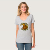 Make Thanksgiving Great Again ~ レトロな七面鳥の風刺 Tシャツ (正面フル)