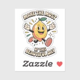  Make the Most – Lemon Vinyl Sticker シール