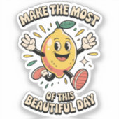  Make the Most – Lemon Vinyl Sticker シール (正面)