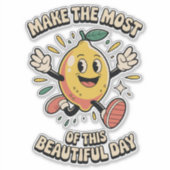  Make the Most – Lemon Vinyl Sticker シール (正面)