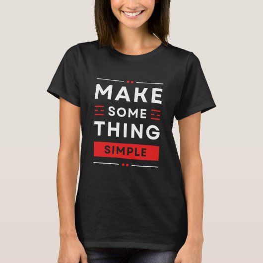 Make Thingsシンプルデザイン" 3D Tシャツ – 鮮やか! (正面)