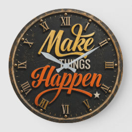 Make Things Happen ラージ壁時計