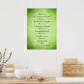 'Make time' poem art poster ポスター (キッチン)