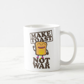 Make toast not war コーヒーマグカップ