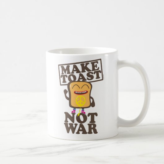 Make toast not war コーヒーマグカップ (右)