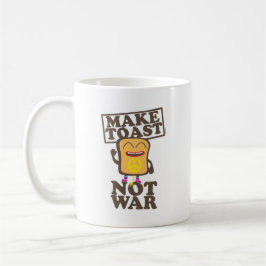 Make Toast not War コーヒーマグカップ