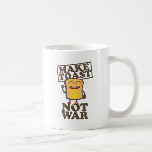 Make Toast not War コーヒーマグカップ (右)