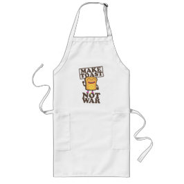 Make Toast Not War ロングエプロン