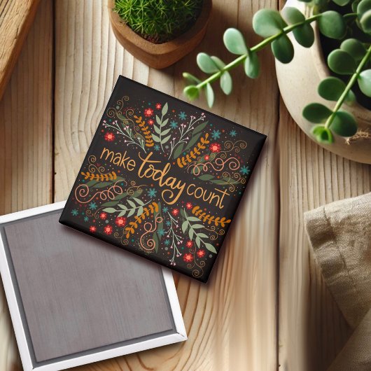 Make Todayかわいらし Count引用文磁石 マグネット