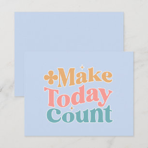 Make Todayカウント感動的引用文カード